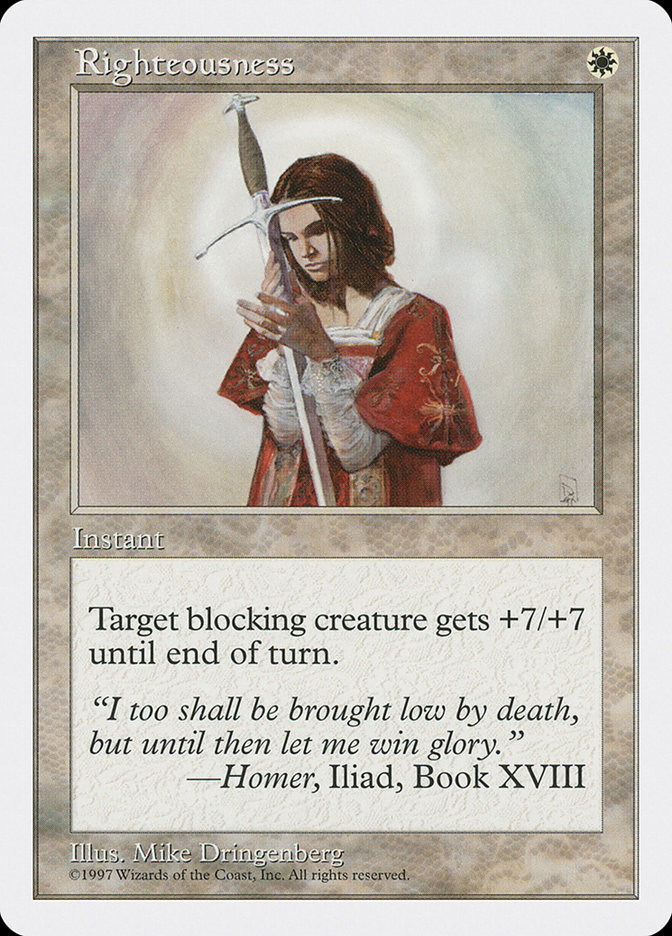 MTG: 5th Edition 056: Righteousness 