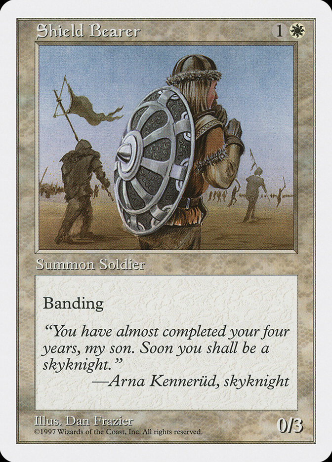 MTG: 5th Edition 062: Shield Bearer 