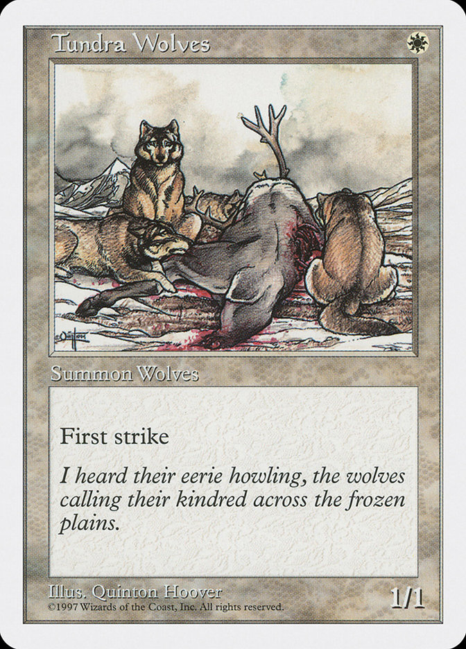 Magic: 5th Edition 066: Tundra Wolves 