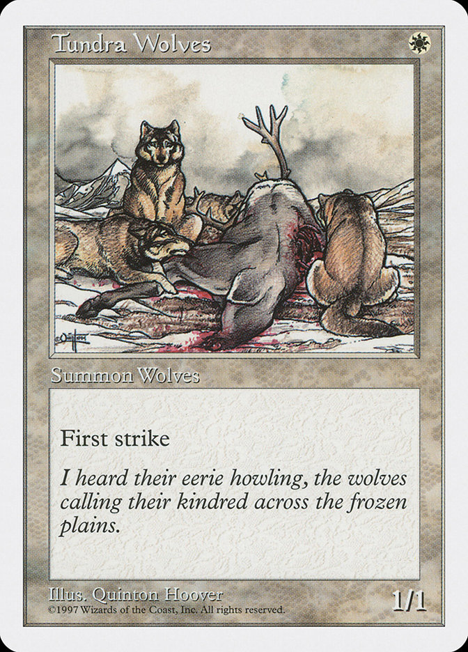 MTG: 5th Edition 066: Tundra Wolves 