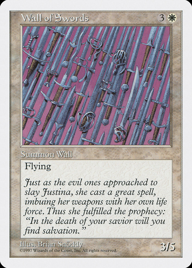 MTG: 5th Edition 067: Wall of Swords 