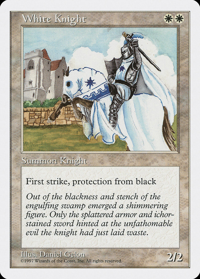 Magic: 5th Edition 068: White Knight 