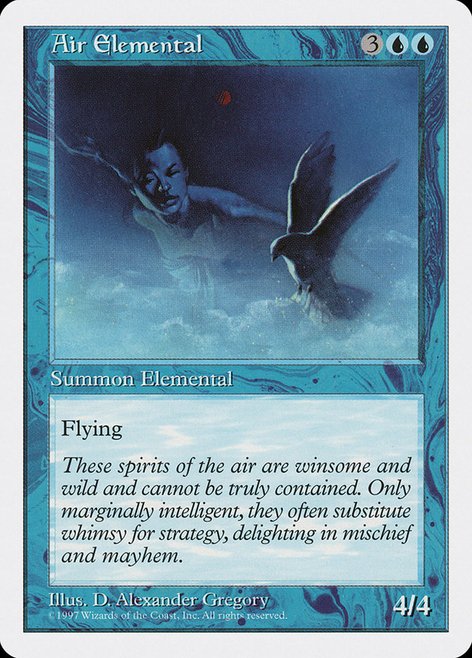 Magic: 5th Edition 071: Air Elemental 