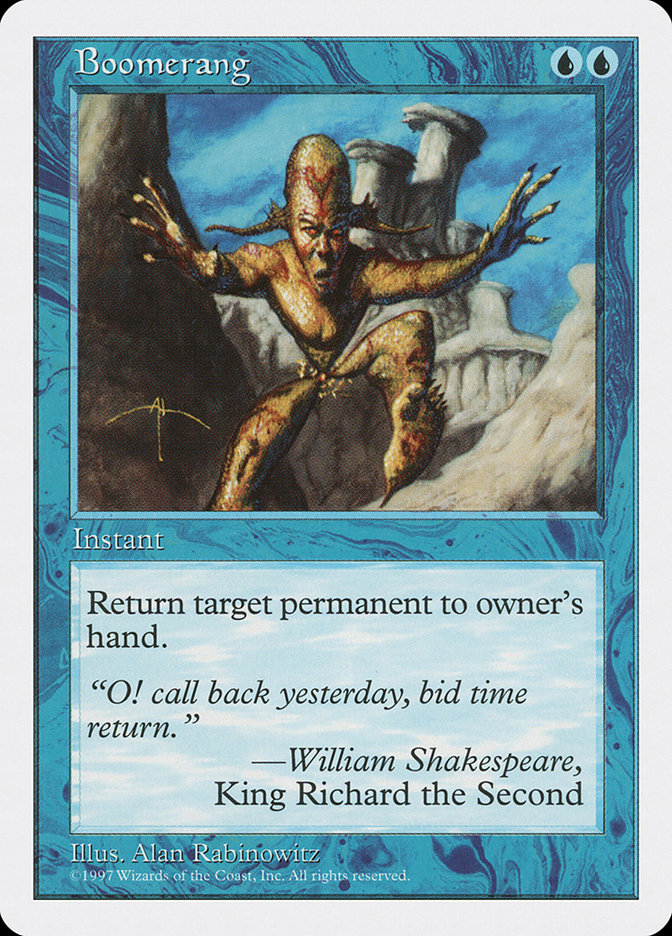MTG: 5th Edition 075: Boomerang 
