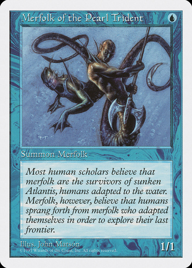 MTG: 5th Edition 104: Merfolk of the Pearl Trident 