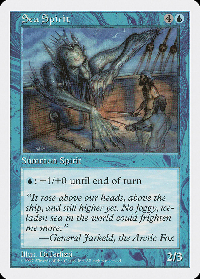 MTG: 5th Edition 119: Sea Spirit  