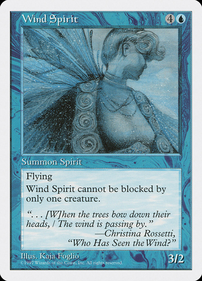 Magic: 5th Edition 136: Wind Spirit 