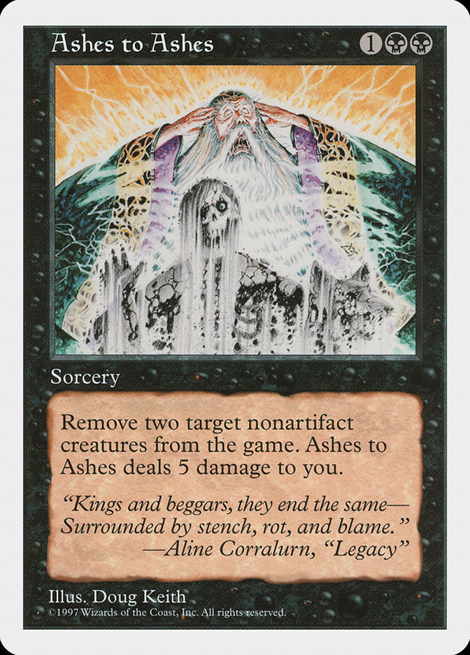 MTG: 5th Edition 141: Ashes to Ashes  