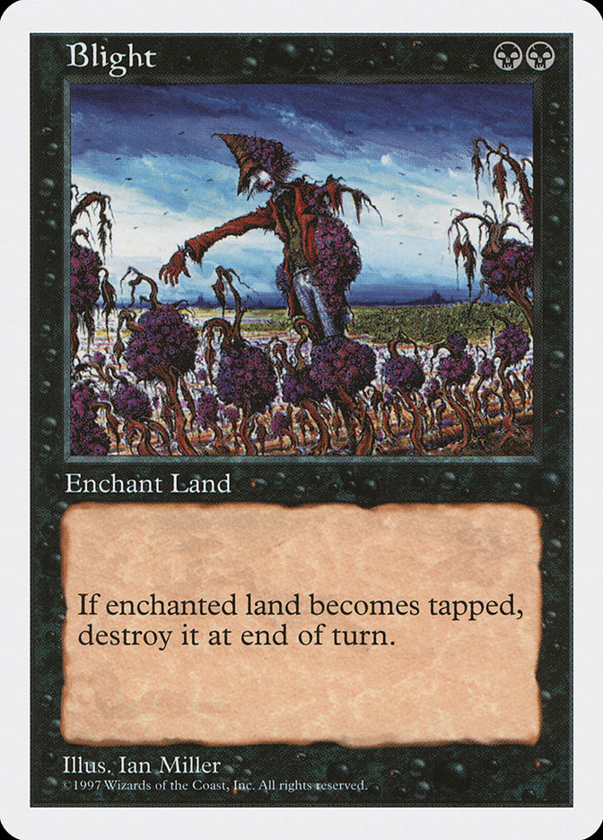 MTG: 5th Edition 144: Blight  