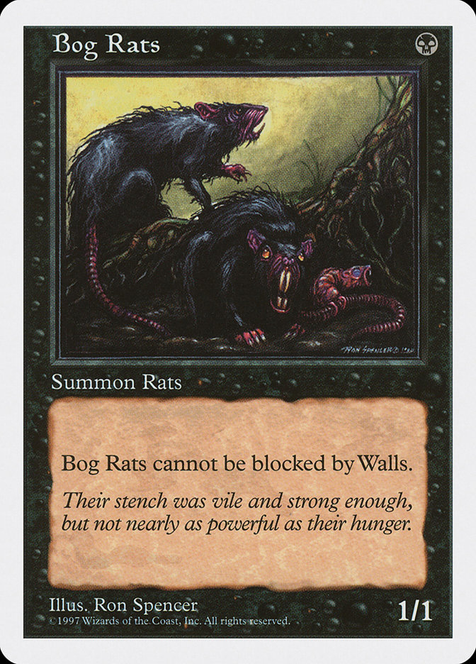 MTG: 5th Edition 146: Bog Rats 