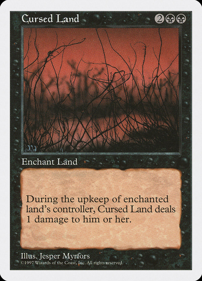 MTG: 5th Edition 152: Cursed Land 