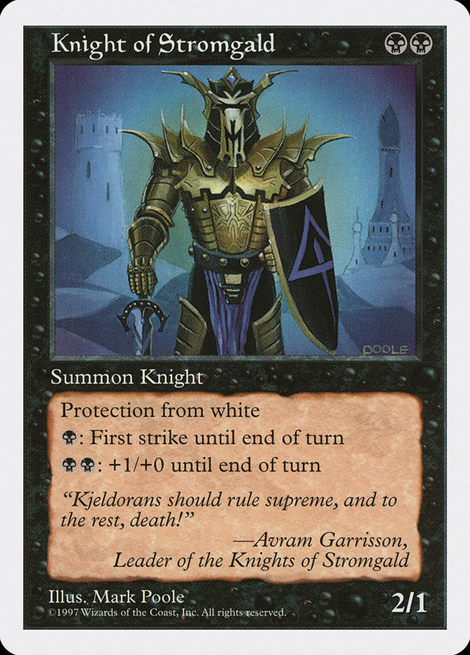 Magic: 5th Edition 171: Knight of Stromgald 