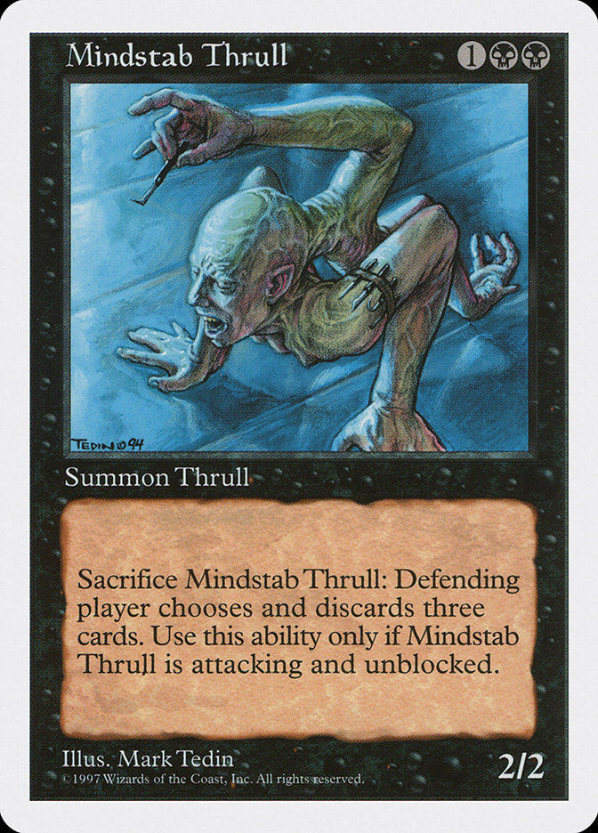 MTG: 5th Edition 178: Mindstab Thrull 