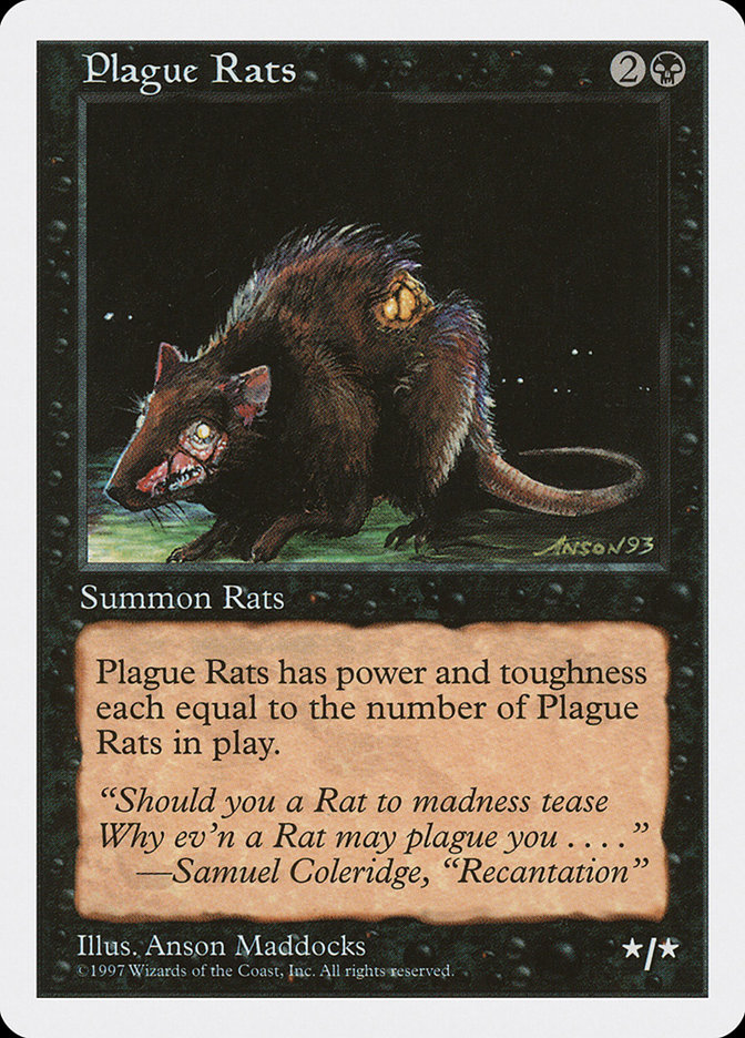 MTG: 5th Edition 188: Plague Rats 