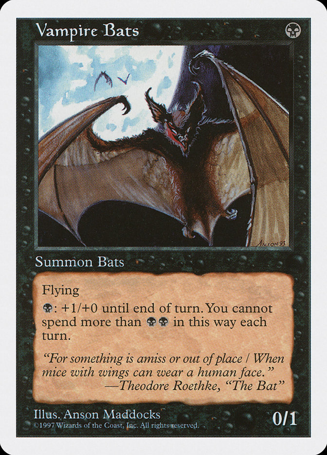 Magic: 5th Edition 202: Vampire Bats 