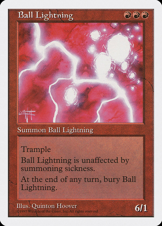 Magic: 5th Edition 210: Ball Lightning 