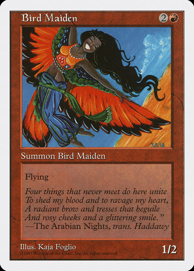 MTG: 5th Edition 211: Bird Maiden 
