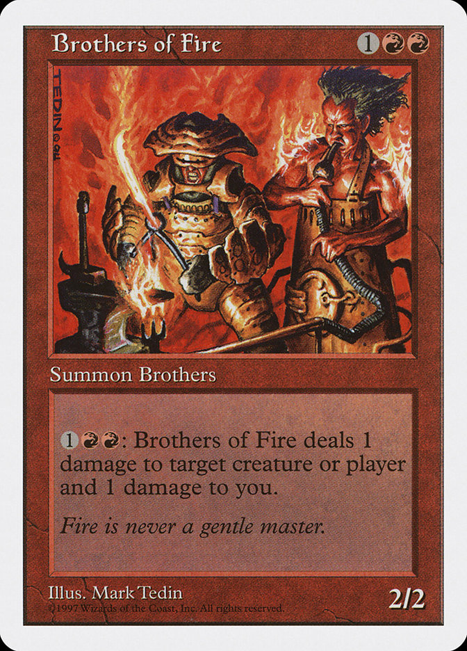 MTG: 5th Edition 214: Brothers of Fire 
