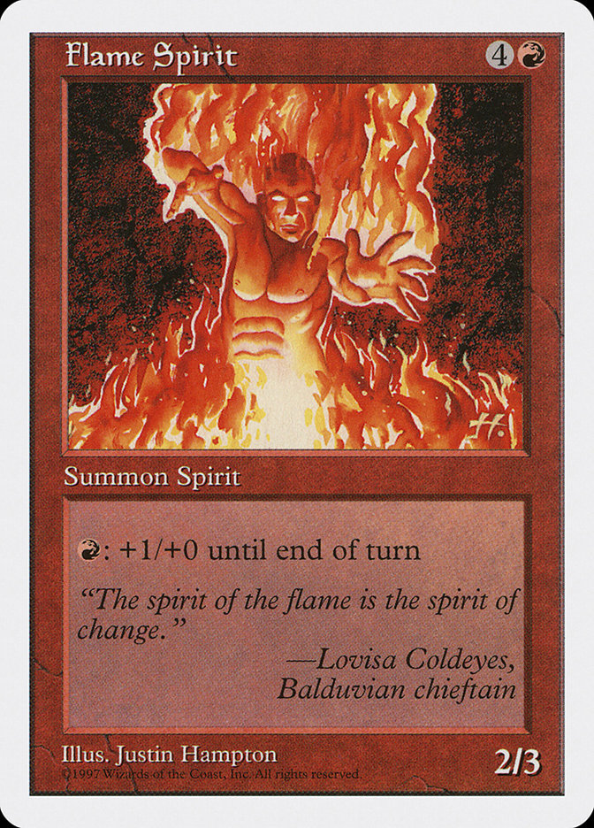 MTG: 5th Edition 229: Flame Spirit 