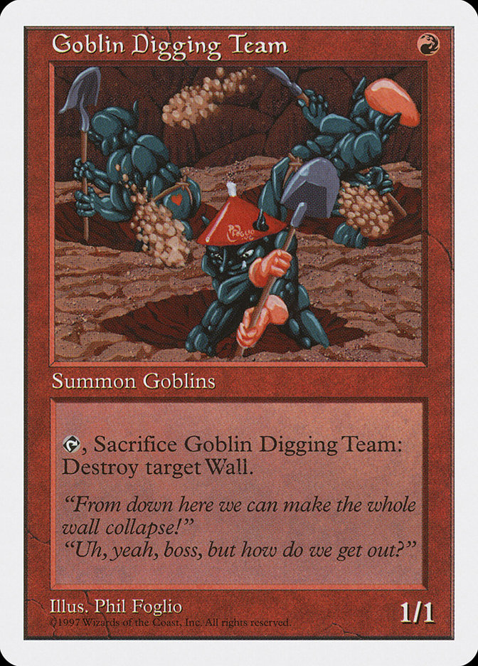 MTG: 5th Edition 234: Goblin Digging Team 
