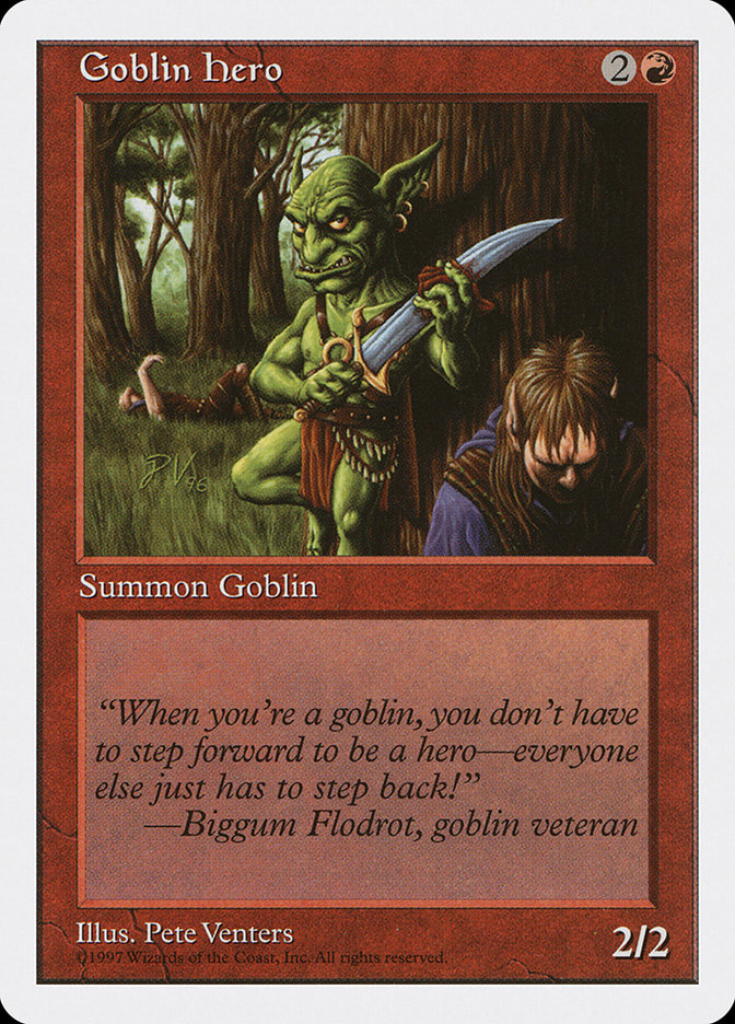 MTG: 5th Edition 235: Goblin Hero 