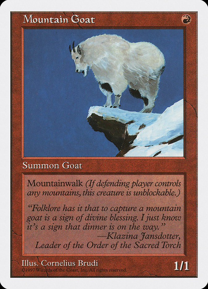 Magic: 5th Edition 252: Mountain Goat 