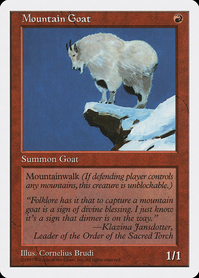 MTG: 5th Edition 252: Mountain Goat 