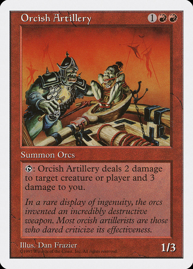MTG: 5th Edition 253: Orcish Artillery 