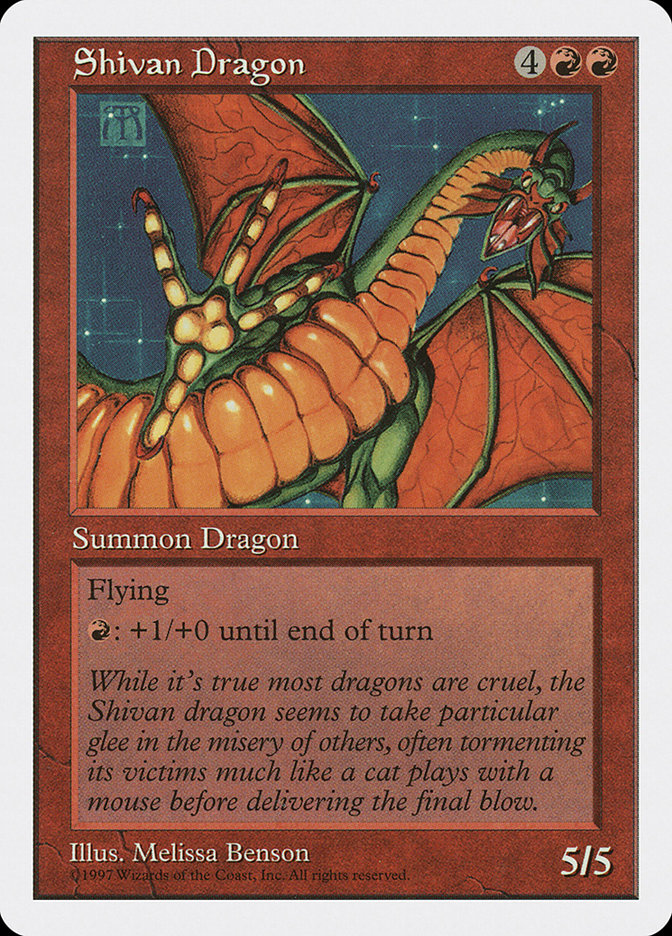 Magic: 5th Edition 267: Shivan Dragon 