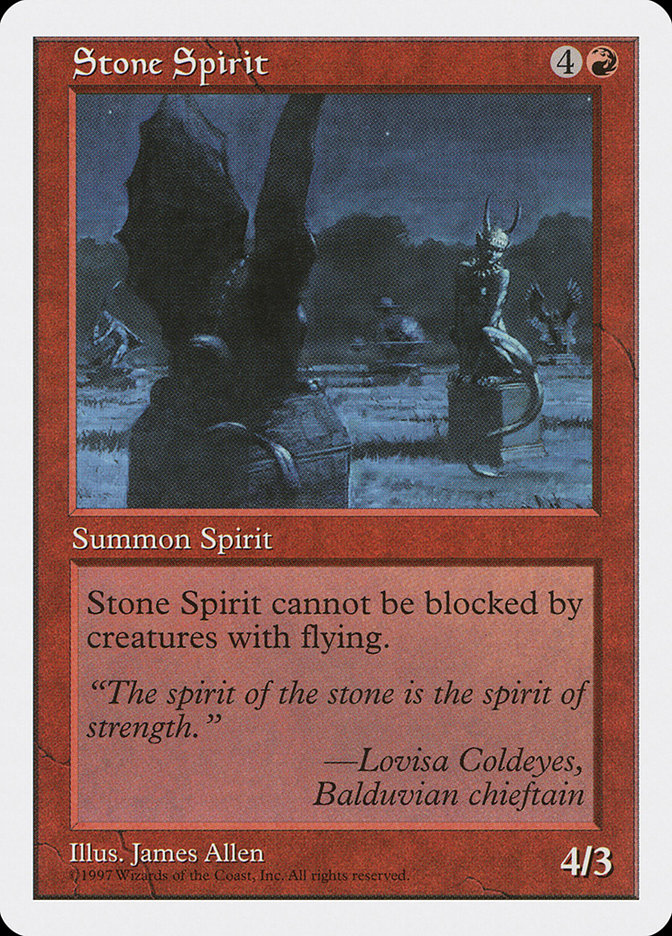 MTG: 5th Edition 271: Stone Spirit 