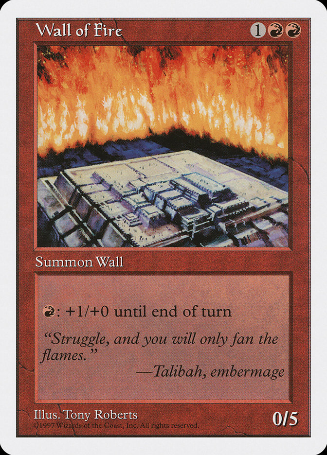 Magic: 5th Edition 273: Wall of Fire 