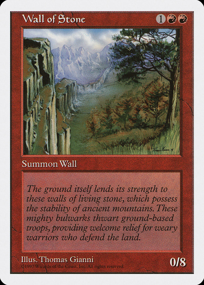 Magic: 5th Edition 274: Wall of Stone 