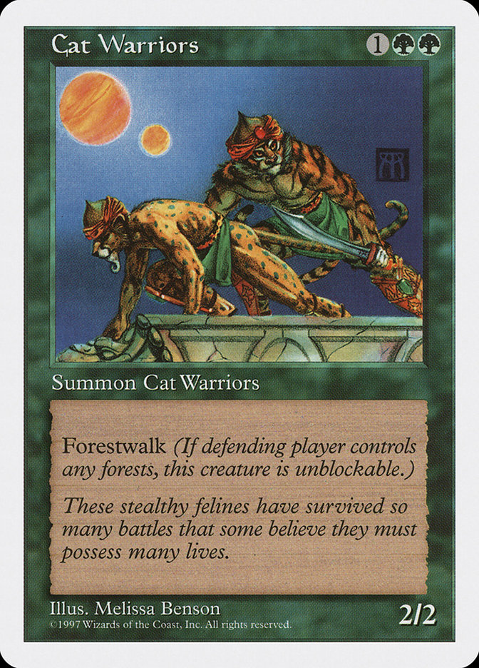 Magic: 5th Edition 282: Cat Warriors 