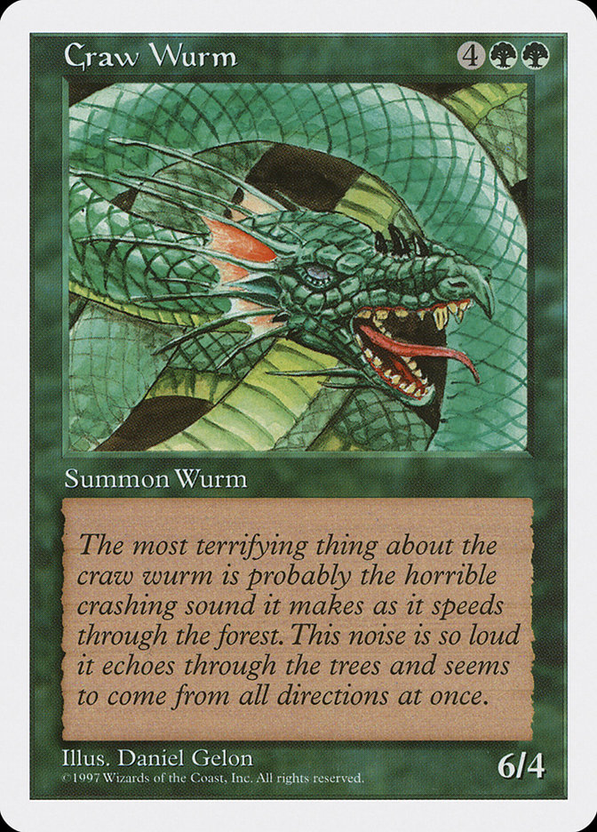 Magic: 5th Edition 286: Craw Wurm 