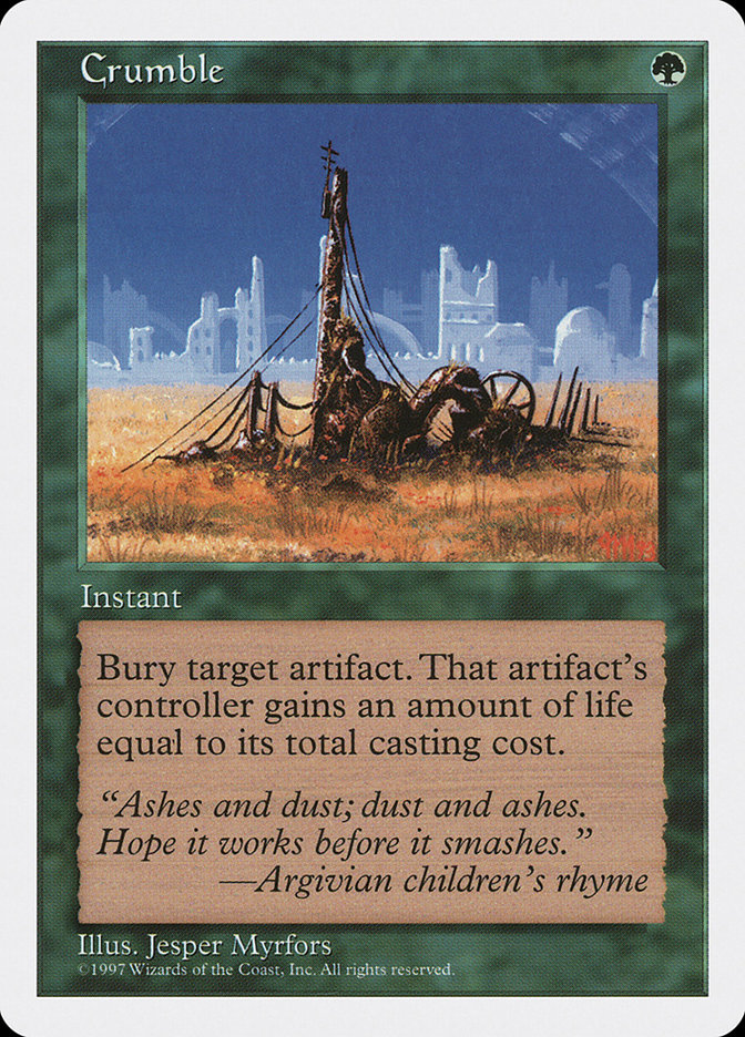 MTG: 5th Edition 287: Crumble 