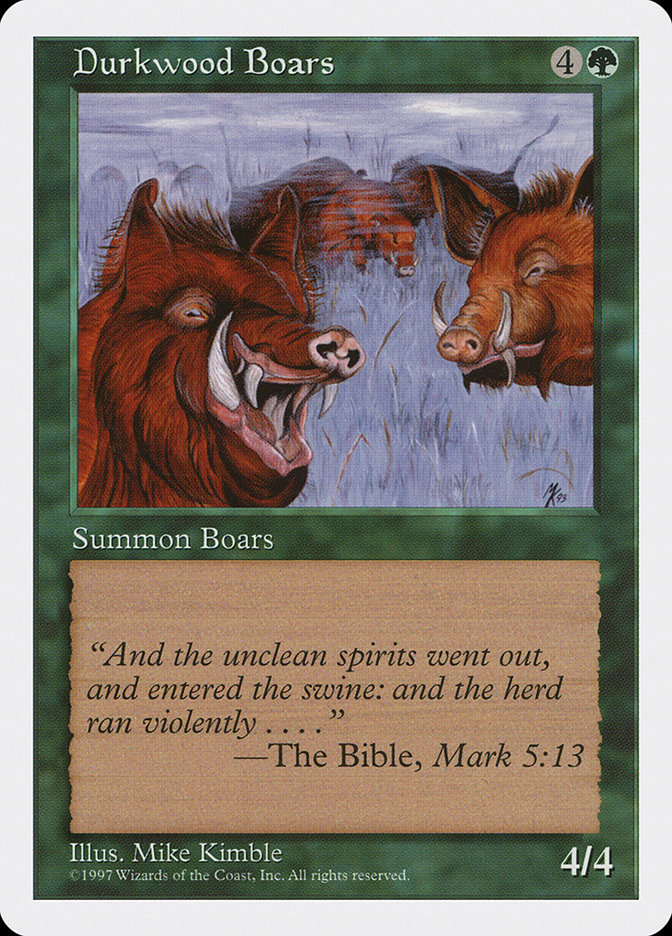 Magic: 5th Edition 289: Durkwood Boars 