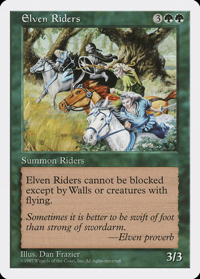 MTG: 5th Edition 291: Elven Riders  