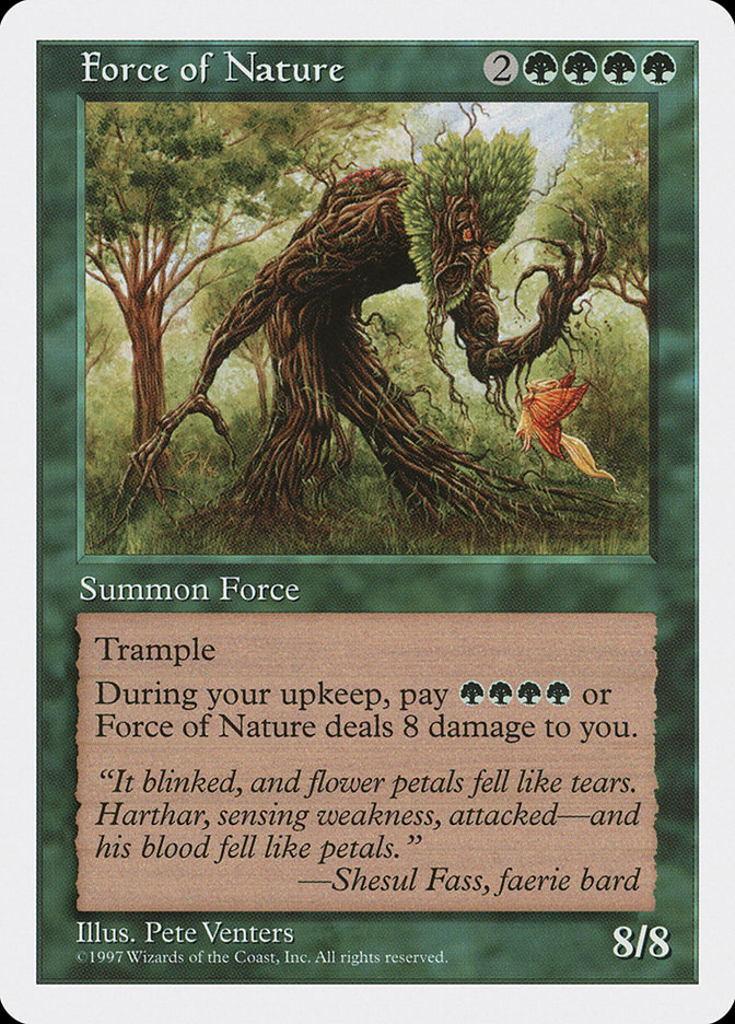 Magic: 5th Edition 294: Force of Nature 