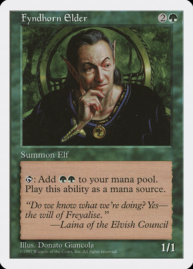 Magic: 5th Edition 297: Fyndhorn Elder 