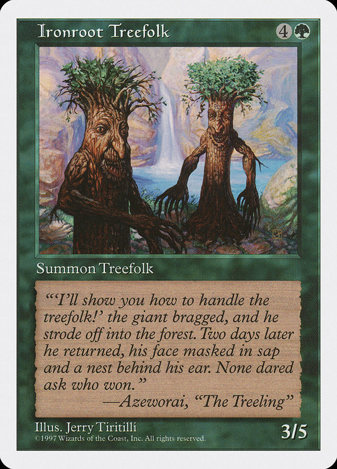 Magic: 5th Edition 305: Ironroot Treefolk 