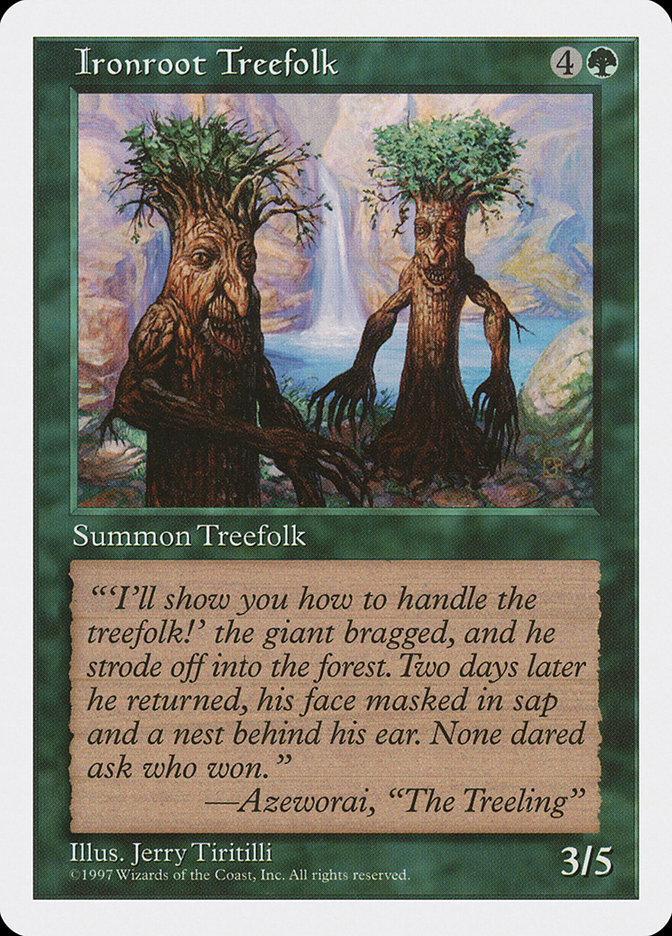 MTG: 5th Edition 305: Ironroot Treefolk 