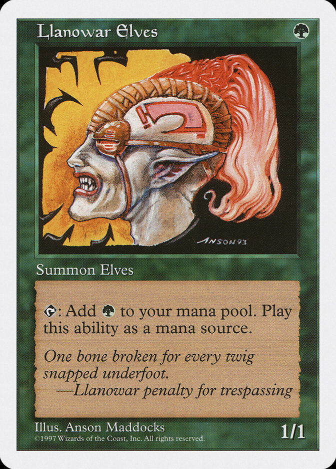 MTG: 5th Edition 313: Llanowar Elves 