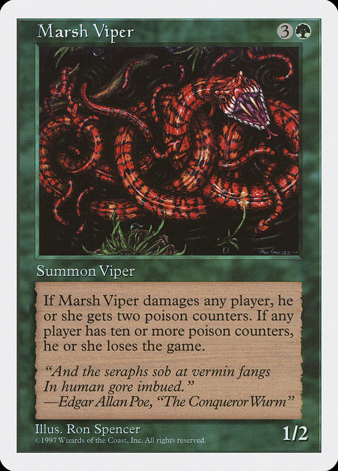 MTG: 5th Edition 315: Marsh Viper 