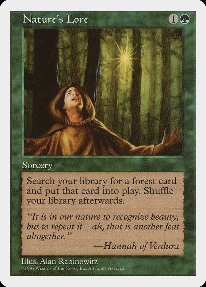 MTG: 5th Edition 316: Natures Lore 