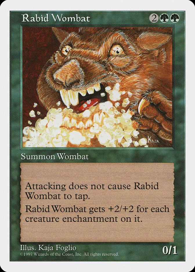 MTG: 5th Edition 319: Rabid Wombat 