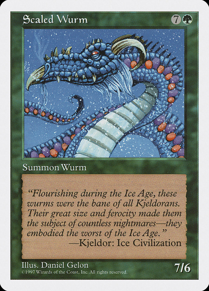 MTG: 5th Edition 322: Scaled Wurm 