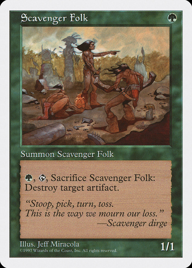 Magic: 5th Edition 323: Scavenger Folk 