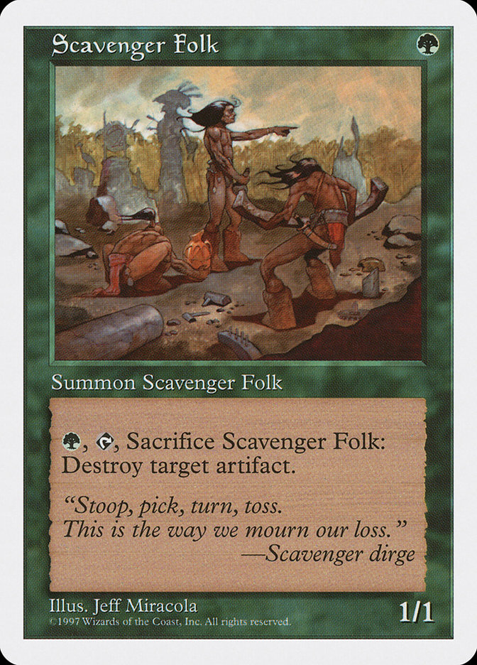 MTG: 5th Edition 323: Scavenger Folk 