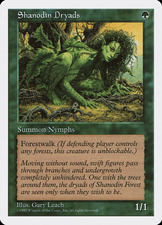 MTG: 5th Edition 325: Shanodin Dryads 