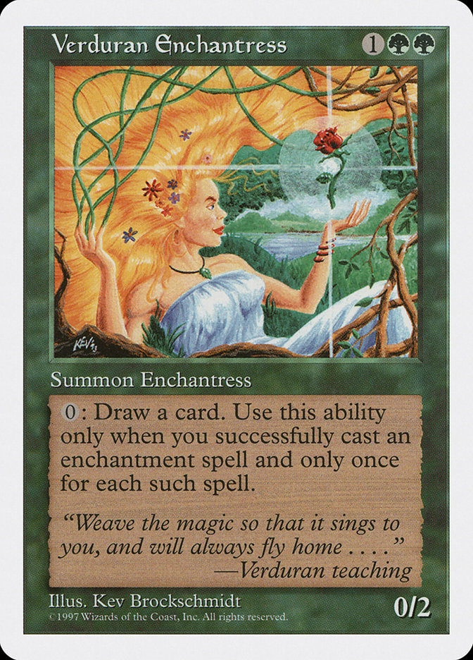 Magic: 5th Edition 337: Verduran Enchantress 